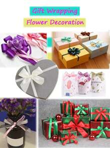 1/2/4 Cuộn Ruy băng satin 4cm tự làm Ruy băng thủ công dùng để làm bó hoa, gói quà, đồ thủ công, làm nơ, trang trí tiệc cưới, ngày của mẹ, tiệc sinh nhật (25 yard/cuộn) - Nhiều màu - Xem 2