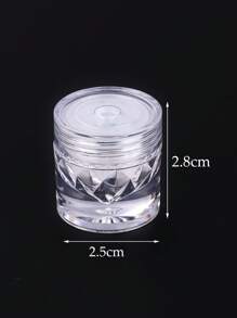 0.5g/盒釉面甜甜圈珠光镀铬粉 1PC 镀铬指甲粉冰透明极光镀铬指甲粉，高光泽珠光彩虹闪光粉金属颜料 - 白色 - 查看 7