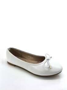 Spring & Autumn New Women Metal Loafers Flats Casual Slip-On Boat Shoes - White - View 6