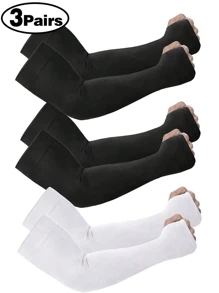 1 件男女通用袖套，男士压缩袖套，男女通用防晒袖套，适合学校、母亲节、青年、防晒手套