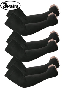 1 件男女通用袖套，男士压缩袖套，男女通用防晒袖套，适合学校、母亲节、青年、防晒手套