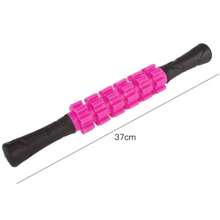 1 pezzo Bastone massaggiante per il corpo, strumento a rullo per muscoli, trigger portatile per fitness yoga, gambe e braccia, bastone massaggiante a 6 ruote per alleviare lo stress