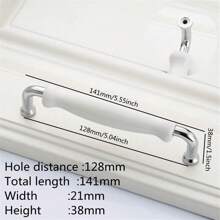 1 Pezzo Maniglia per mobili in ceramica bianca, Pomello moderno in lega di zinco e ceramica per cassetti di mobili, Maniglia per armadietti da cucina e cassetti, Ferramenta per mobili - Multicolore - Visualizzare 8