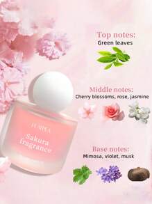 50ml樱花限量版女士香水-薰衣草花香香氛喷雾，清新花香，持久自然香气，少女气息十足，适合送给女朋友的礼物，春季畅销品，便携式喷雾设计，淡粉色和紫色温和香味，学生必备 - 50ML - 查看 4