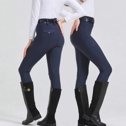 4 季速干专业马术运动裤、骑马紧身裤、高弹力贴身耐磨硅胶防滑马术骑马装备（非羊毛）