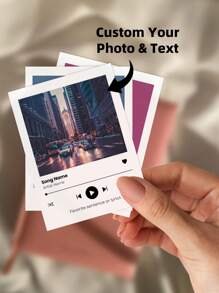 1-6pcs Customized Song/Music Photo Stickers, Personalized Name Stickers, Custom Waterproof Vinyl Stickers For Laptop, Water Bottle, Phone Case, Product Decoration - Multicolor - View 7