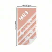 1 件椰子树印花超细纤维沙滩巾，多种尺寸沙滩毯/围巾，轻便，适合游泳、露营、运动、海滩或健身房夏季、度假 - 彩色 - 查看 20