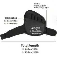 زوج من وسادات قدم الأصابع القابلة للتعديل 5 أصابع، وسادات الرقص واليوغا من ألياف البوليستر، تصميم شريط قابل للغسل باليد، لون أسود - الحجم L - مشاهدة 8