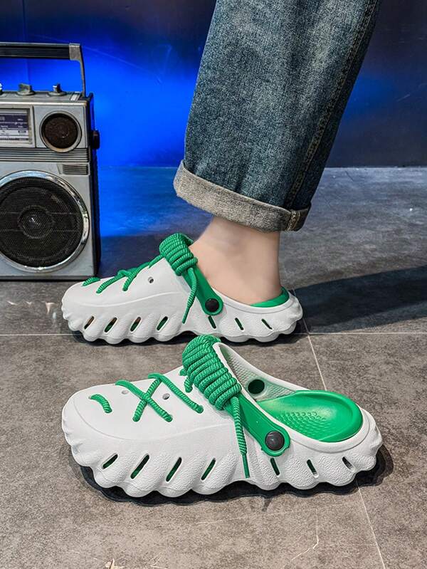 صنادل رجالية بشريط ربط، صنادل الاستحمام سريعة الجفاف لا تنزلق، مناسبة للسير الداخلي والخارجي، صنادل شاطئ رجالية بربط (للأقدام العريضة أو الطويلة أو مرتفعة الكاحل، الرجاء طلب مقاس أكبر بمقدار مقاس واحد)