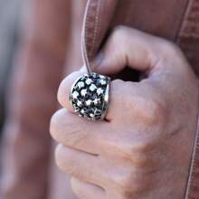 1Piece Water Proof Won't Turn Green Stainless Steel Chunky Punk Gothic Skulls Men's Ring - Silver - View 6