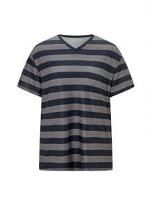 Women Vintage Emo Shirt Fairy Grunge Striped Crewneck Short Sleeve T-Shirt Harajuku Casual Tops Graphic Tees Y2k Summer Clothes Aesthetic Streetwear 2000s - 黑與白 - 查看 5