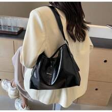 Casual Shoulder Bag, Large Capacity Tote Bag Women's Underarm Bag