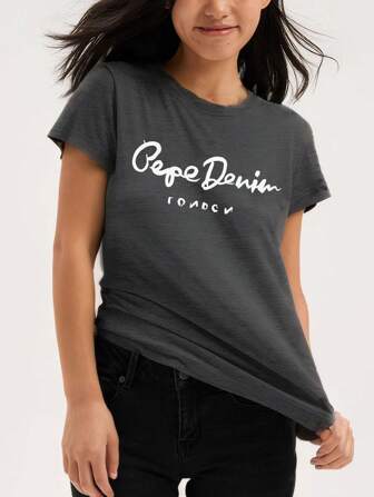 Summer Workout Women T-Shirt Women's Short Sleeved Solid Color Casual T-Shirt With Round Neck T-Shirt Active Running Round Neck T-Shirt Training Exercise Gym Sports Top Lightweight Boyfriend Style Casual Wear