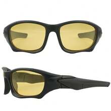 1pc Men's Polarized Tactical Ballistic Shooting Glasses, Vintage Windproof Driving Fishing Glasses