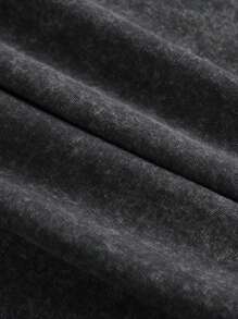 Fun Hip-Hop Fashion Street High Street Y2K Big Head Portrait Beer Cap Element Print 230g Washed Cotton T-Shirt, Men's Summer High-Quality Printed Washed Cotton Retro Fashion Brand Loose Casual Black T-Shirt, Suitable For Outdoor Wear In Summer, With A Certain Thickness, Daily Wear And Friend Gifts, Back To School Gifts, Children's Gifts