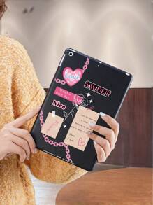 Funda protectora con diseño de mariposa y ranura para lápiz compatible con iPad de 10.a gen, iPad Air de 4.a/5.a gen de 10,9 pulgadas, compatible con Samsung Tab A7 Lite de 8,7" y Galaxy Tab A7 de 10,4 pulgadas, con protección anti-caída en las cuatro esquinas y agarre de una sola mano