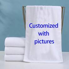 1pc/2pcs 18*26 Inch Personalized Custom Photo Kitchen Towel, Personalized Photo Custom Dish Cloth, Cleaning Rag For Bathroom, Gym, Hotel, Send Photo To Customize Fall Decor, Holiday Home Bathroom Decor Beach Essentials Back To School