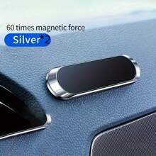 1pc Magnetic Car Phone Holder, Waterproof Alloy Bracket, Dashboard Car Phone Mount, GPS Navigation Phone Stand, Compatible With Smartphones, Use With Magnetic Plate Compatible With IPhone, Android Phone, Gift For Birthday, Family, Friends Car Accessories