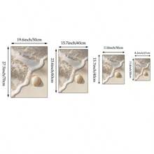 1/3 件波西米亚夏季墙壁艺术画热带棕榈树帆布印刷画海滩度假海报简约海岸装饰适用于卧室、客厅或宿舍房间装饰礼物（无框） - 彩色 - 查看 5