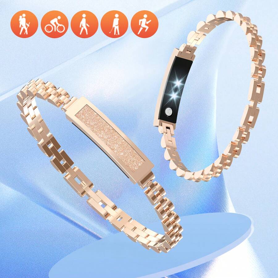Elegante pulsera inteligente para mujer, con control remoto de cámara, contador de pasos, varios modos deportivos, dispositivo portátil inteligente, resistente al agua IP68, regalo perfecto para mujeres, regalo de cumpleaños romántico