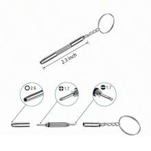 3 Pieces Portable Home Repair Tool Kit, 5-In-1 Multi-Function Mini Screwdriver Set (T6 Torx, T5, 1.5, -2.0, Star 0.8) And 3-In-1 Keychain Screwdriver Set, Suitable For Phones, Glasses, Electronics, Watches, Laptops, Jewelry