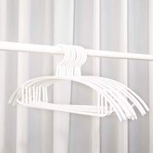 20pcs/10pcs No-Slip Thicken PP Clothes Non-Marking Hangers For Home Bedroom Bathroom Wardrobe, Wide Heavy Duty Clothing Rack