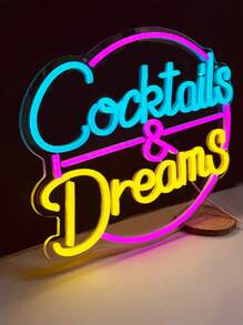 1pc USB Powered Neon Sign LED Decorative Light, Suitable For Room, Bar, Shop, Club, Man Cave, Nightclub, Party Decor