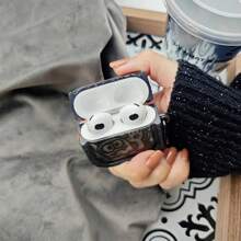 1 件黑色小怪兽耳机盒适用于 1/2 代耳机，新款无线耳机保护套适用于 3/4/Pro/Pro2，男朋友/女朋友礼物 - 黑色 - 查看 4