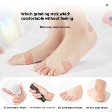 1 rollo/2 rollos de 30/60 parches multifuncionales anti-rozaduras para talones, con elegante diseño floral y estuche portátil, a prueba de agua y transpiración para deportes, trabajo, tacones altos, zapatos planos, sandalias