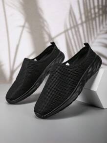 2025 春夏新款透气、舒适、轻便网眼男女通用一脚蹬凉鞋，男款/女款