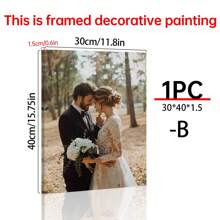 1件个性化帆布画框定制海报印刷 - 用您的照片打造专属墙面艺术 - 个性化照片海报，可选画框，慢生活风格，多功能，耐用，装饰性强，可重复使用，精致，高品质，色彩丰富，现代时尚，可定制，个性化，独一无二，是送给她、男友、爸爸、妈妈、家人、朋友的理想礼物，也适合茶室、家居、花园、办公室等场合，例如周年纪念日、情人节、母亲节、父亲节、毕业典礼、乔迁之喜等，定制墙面艺术，家居焕新 - 彩色 - 查看 10