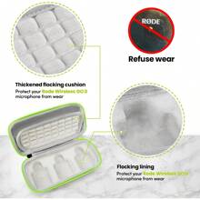 YOUSHARES Hard Carring Case With 2 Packs Windscreen Muff For Røde Wireless Go 2 Microphone - Flocking Mic Carring Case Windshield Compatible With Rode Wireless GO 2 Microphone - Case_2 Furry Cover - View 4