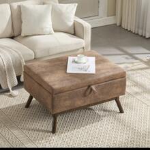 Mid-Century moderne quadratische Couchtisch Ablagebank, montiert, geeignet für Wohnzimmer, Eingangsbereich und Familienzimmer, verwendet als Couchtisch, Steigbügel, Schuhbank