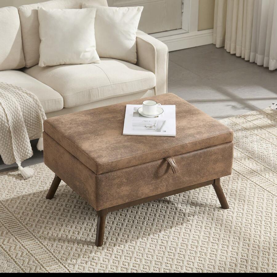 Mid-Century moderne quadratische Couchtisch Ablagebank, montiert, geeignet für Wohnzimmer, Eingangsbereich und Familienzimmer, verwendet als Couchtisch, Steigbügel, Schuhbank