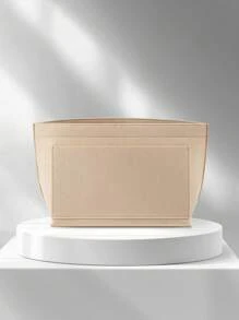 1PC Khaki Veelzijdige Vilt Opbergtas, Binnentas, Canvas Tas, Tote Bag, Kleine Tas, Binnentas Opbergtas, Tas Ondersteuning Organiserende Opbergtas, Kleine Tas In Grote Tas, Geschikt Voor Het Opbergen Van Sleutels, Telefoons En Andere Diverse Artikelen, Geschikt Voor Tote Bags En Canvas Tassen, Waardoor De Tas Stijlvoller En Handiger Wordt Voor Opslag En Classificatie