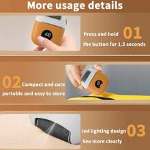 1 szt. Elektryczny pilnik do usuwania odcisków, szlifierka do pielęgnacji stóp z 3 głowicami i 2 prędkościami, IPX6 wodoodporny przenośny akumulatorowy elektryczny pilnik do usuwania odcisków, narzędzie do pielęgnacji stóp pilnik do szorowania stóp dla mężczyzn i kobiet