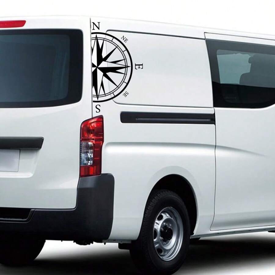 Van Body Side Stickers Car Camper RV Motorhome Caravan Minivan Cargo Graphics Compass Decor Decals Cover Auto Tuning Accessories - one-size - View 1