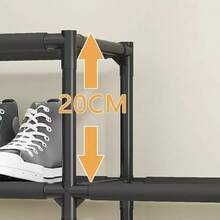 Estante organizador multiusos para zapatos y almacenamiento, diseño moderno - Blanco - Ver 6