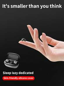 时尚黑色无线耳机，带数字显示、舒适的耳罩式设计、高品质语音通话 - 彩色 - 查看 6