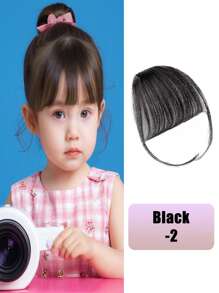 儿童刘海假发空气隐形刘海自然额头流海带太阳穴修剪女童脸型 - 彩色 - 查看 8