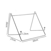 2 piezas Soporte plano de metal para iPad, soporte de escritorio perezoso para tableta, dispositivo de transmisión para dormitorio, estantería de mesita de noche