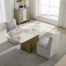 Esstisch und Stuhl Set, gepolsterte Esszimmerstühle 2 Stück drehbare Esszimmerstühle, Küchenrolle/Lagerung shu modern ï¿½white offizielle Halle ohne Unterstützung Stoffstühle, Lagerung Lagerung gepolsterte Esszimmerstühle