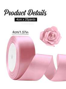 1/2/4 Cuộn Ruy băng satin 4cm tự làm Ruy băng thủ công dùng để làm bó hoa, gói quà, đồ thủ công, làm nơ, trang trí tiệc cưới, ngày của mẹ, tiệc sinh nhật (25 yard/cuộn) - Nhiều màu - Xem 18
