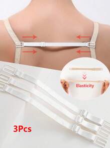 3 件套胸罩肩带防滑配件、胸罩肩带夹、可调节胸罩肩带固定器