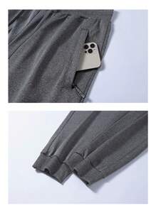 Set de 2 pantalones de verano para hombre, transpirables y absorbentes del sudor, de moda para deportes al aire libre - Multicolor - Ver 3