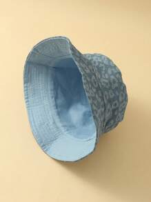 1pc Solid Color Casual Polyester Jacquard UV-Proof Reversible Bucket Hat, Fashionable & Versatile For Outdoor, All Season - Double-sided Bucket Hat - View 8