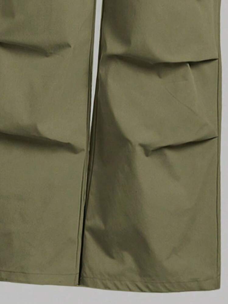Conjunto de Top de manga corta con gráfico de letras y pantalones cargo para niña preadolescente - Blanco - Ver 8