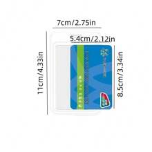 1pc Nezha Animation Series Card Case, Nezha Student IC Card Cover, Bus Card ID Card Holder - Multicolor - View 2