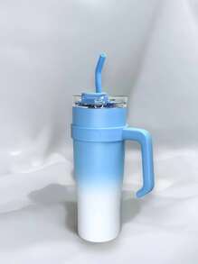 Termo de 1200 ml Flask con aislamiento frio/caliente, incluye tapa y popote - Multicolor - Ver 9