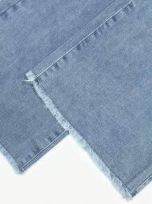 NVFelix Nuevos jeans de mujer para otoño, versátiles, con efecto desgastado, de talle bajo, con bolsillos, acampanados y de corte slim, para volver al colegio, color azul claro